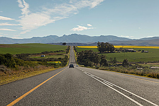汽车,道路,山,南非