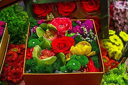 鲜花,节日礼物,花卉市场
