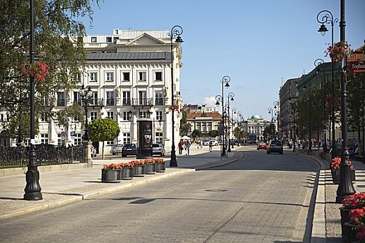 街景,华沙,波兰