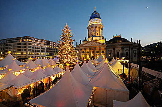 圣诞市场,御林广场,柏林,德国