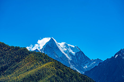 稻城亚丁秋色,秋季风光,高原雪山摄影,四川,甘孜州,秋天风景,自然风光摄影,仙乃日,央迈勇,夏诺多吉,三大神山,2020年