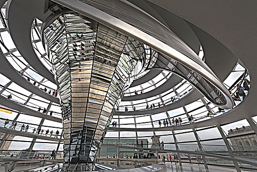 德国国会大厦,圆顶,柏林,德国,欧洲