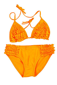 橙色,泳衣