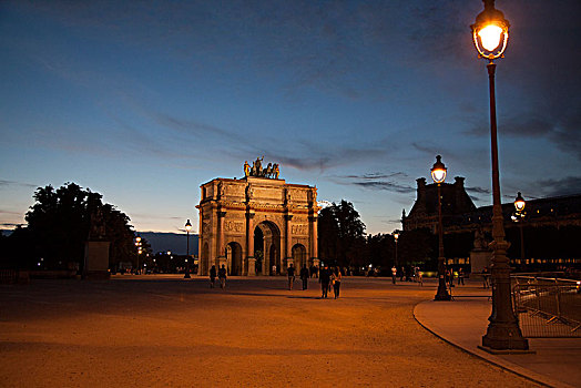 法国巴黎,夜景