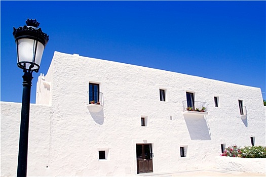 伊比萨岛,白色,教堂