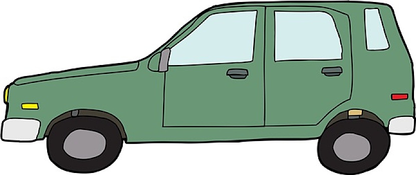 綠色,汽車