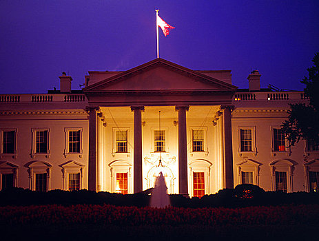 白宫,夜晚