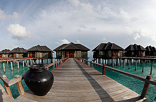 水,别墅,岛屿,环礁,马尔代夫,印度洋
