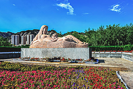 甘肃兰州黄河母亲雕塑lanzhouyellowrivermothersculpture