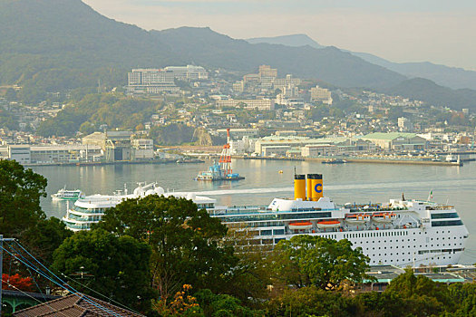 长崎,港口,日本