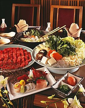 美味,选择,日本,食物