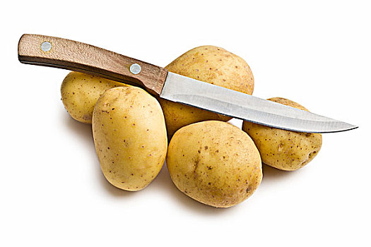 生食,土豆,刀