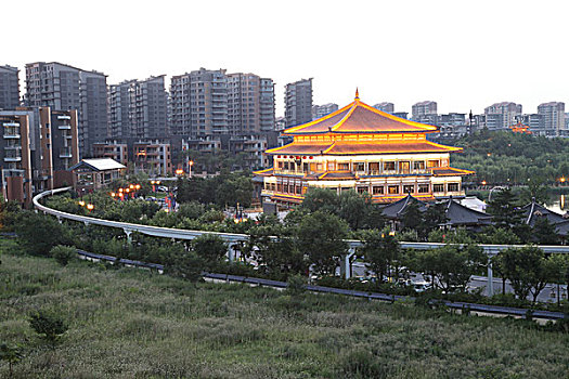 西安古建筑夜景