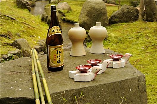 器具,米酒,日本米酒,祈祷,节日,神祠,京都,日本,亚洲