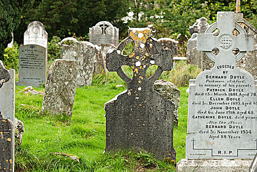 墓碑,墓地,爱尔兰