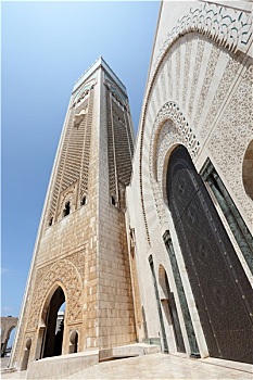 大清真寺,哈桑二世,卡萨布兰卡,摩洛哥,北非