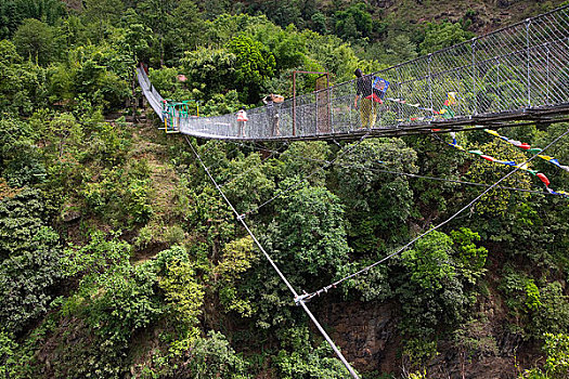 尼泊尔吊桥