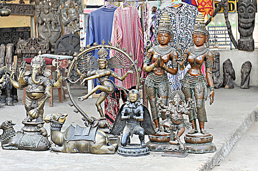 印度,青铜,雕塑,出售,克久拉霍,中央邦,亚洲