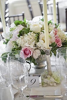 插花,桌上,婚礼