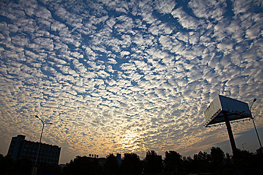 晚霞,天空