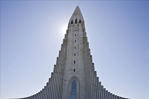 教堂,雷克雅未克,冰岛,大西洋