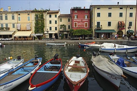 划艇,港口,加尔达湖,意大利