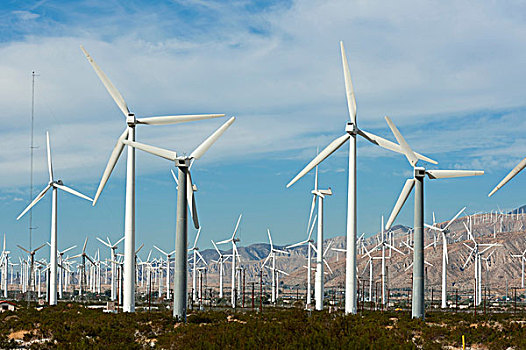 风电场,棕榈泉,加利福尼亚,美国