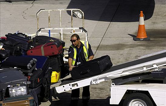 行李,机场,加纳利群岛,西班牙