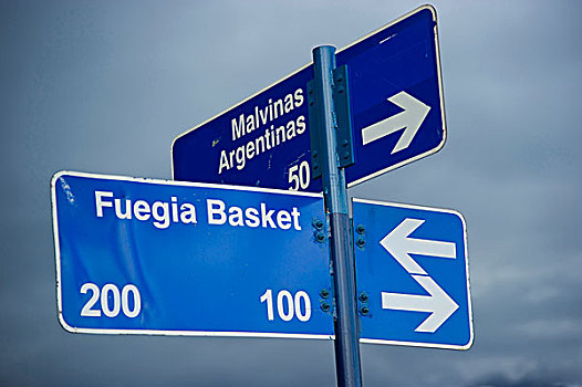 路标,乌斯怀亚,火地岛,省,阿根廷,巴塔哥尼亚