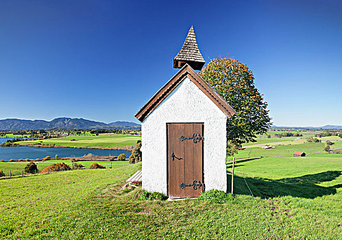 小教堂,山,上巴伐利亚,巴伐利亚,德国