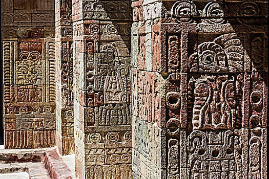 柱子,内庭,宫殿,圣胡安,特奥蒂瓦坎,东北方,墨西哥城,墨西哥