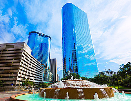 喷泉,休斯顿,市区,德克萨斯,美国