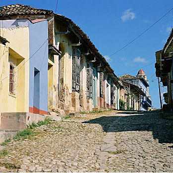 街道,特立尼达,古巴
