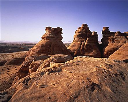 岩石构造,风景,沙特阿拉伯