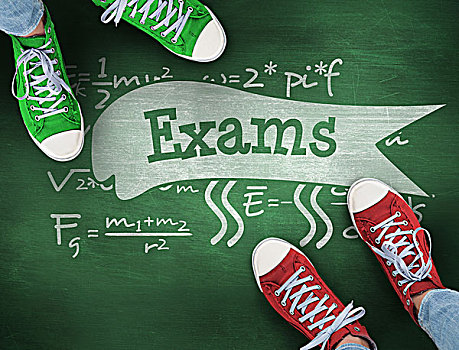 考试,绿色,黑板,文字,休闲,鞋