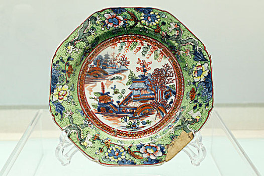 古董,文物,陶瓷,盘子,英国