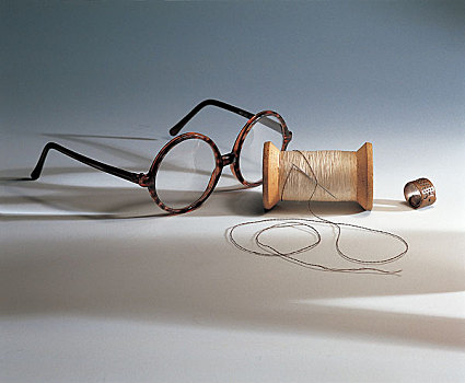 纺织服装业眼镜针线