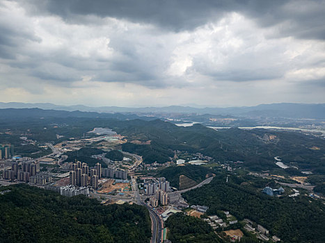 广东省惠州市惠城区城市航拍风光