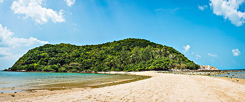 风景,海滩,自然风光,湾,白色,沙滩,岛屿,苏梅岛,潘甘岛,海湾,泰国,亚洲