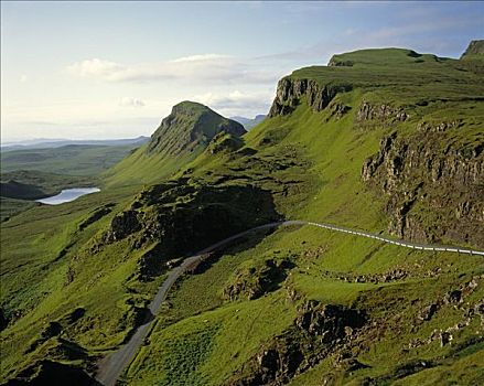 道路,山脊,斯凯岛,苏格兰,英国,欧洲