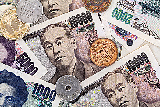 日本,特写,日本纸,货币,日元,硬币,信用卡,画廊