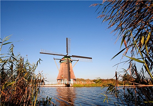传统,荷兰,风车