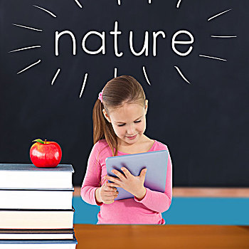 自然,红苹果,教室