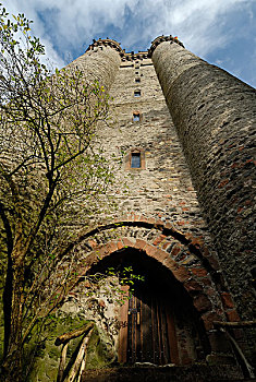 城堡,遗址,靠近,地区,莱茵兰普法尔茨州,德国,欧洲