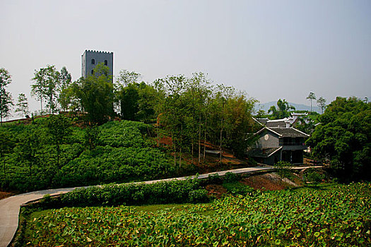 清河镇-哨楼湾的碉楼是清河古镇经典景观