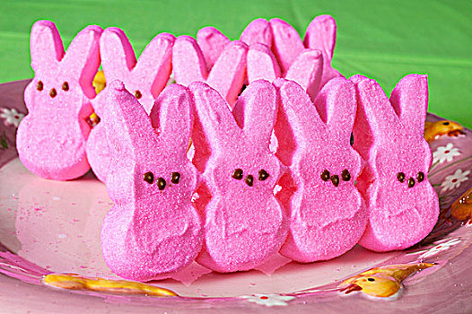 粉色,果浆软糖,复活节兔子