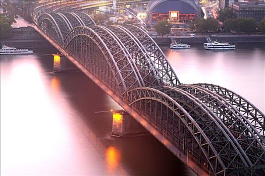 霍恩佐伦大桥,科隆,北莱茵威斯特伐利亚,德国