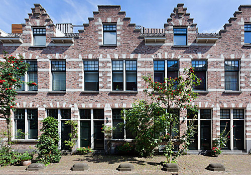 经典,风格,房子,鹿特丹