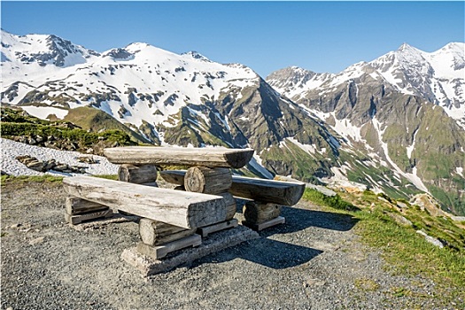 高山,野餐,区域