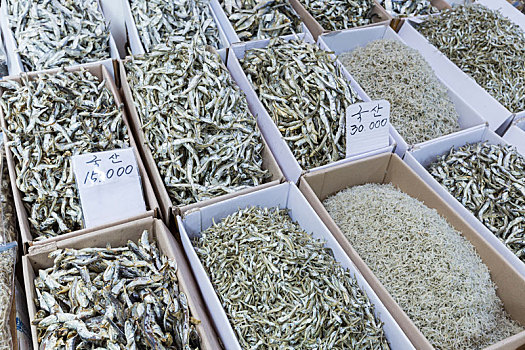 干鱼,市场,韩国
